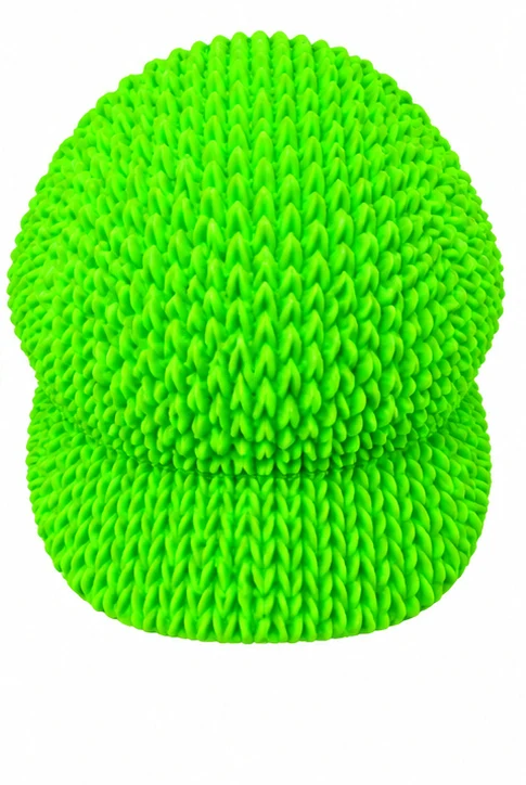 View image 3 — Knitted Green Cap Figure, Luigi Style