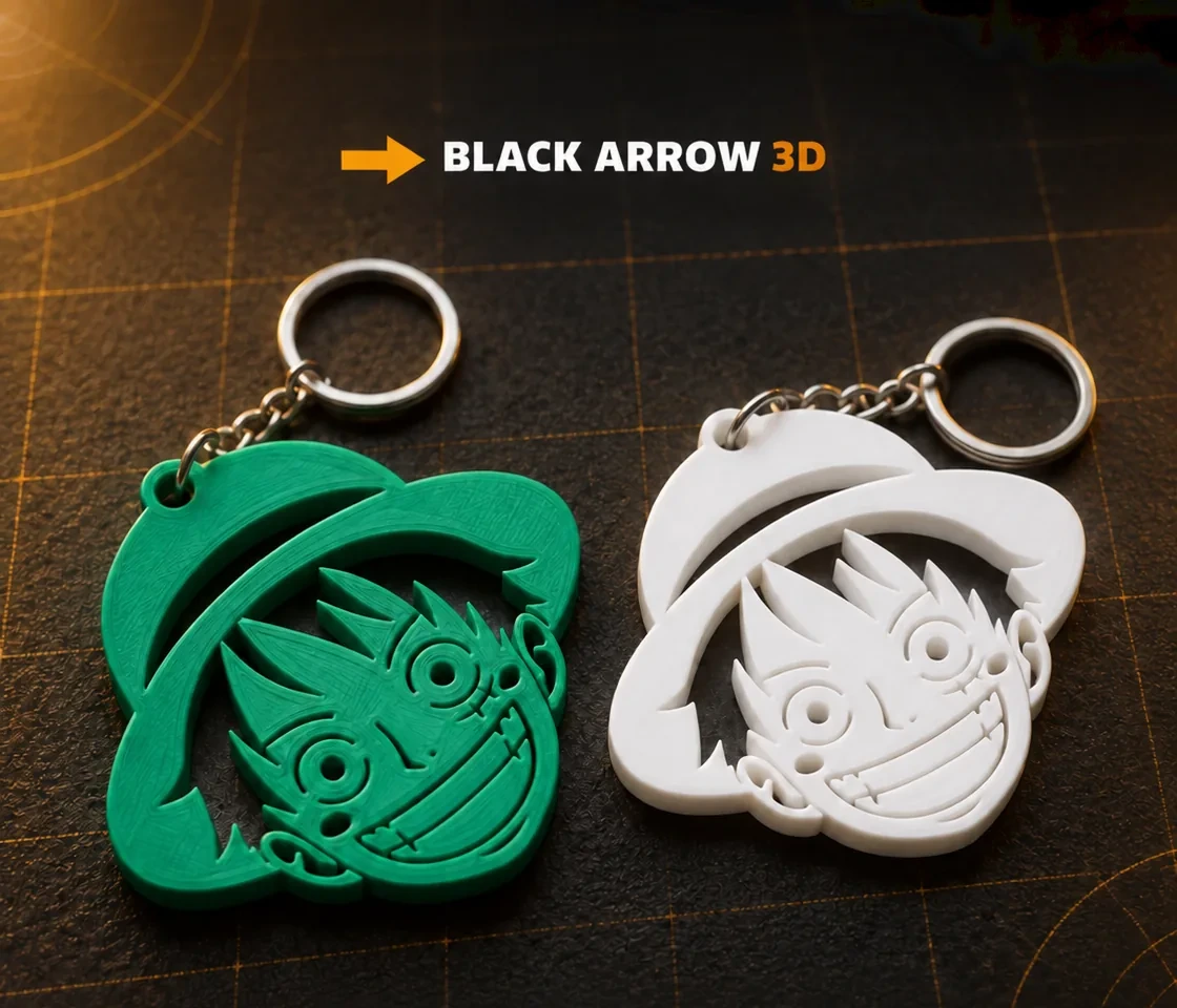 Anime Straw Hat Keychain