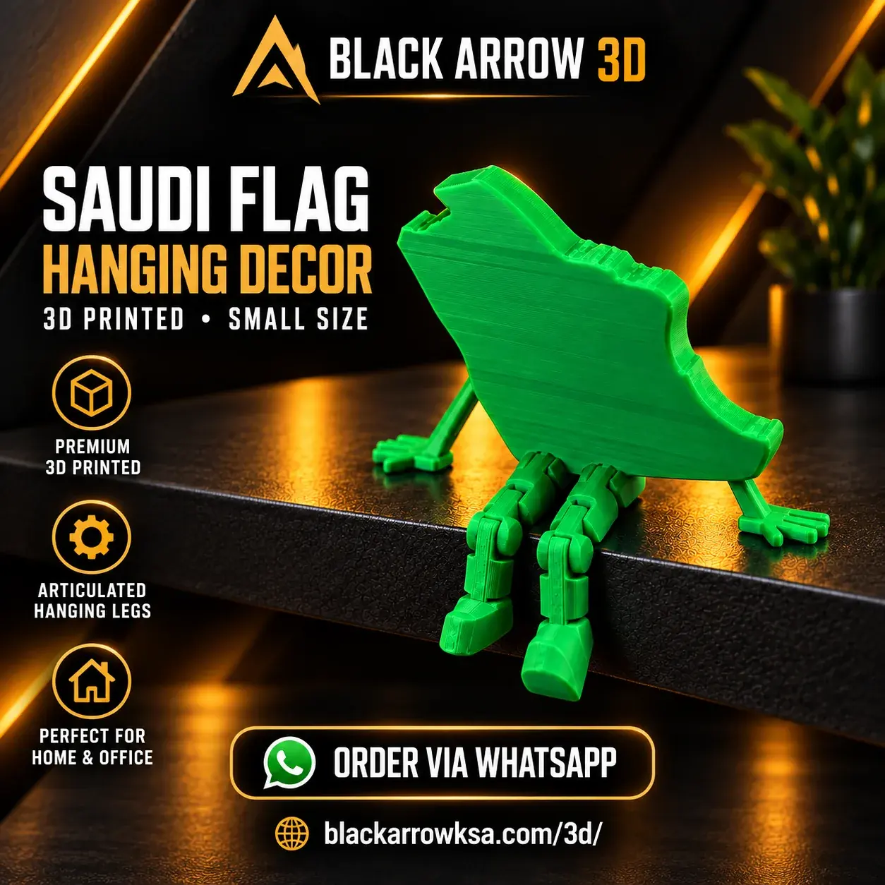 Saudi Map Hanging Decor